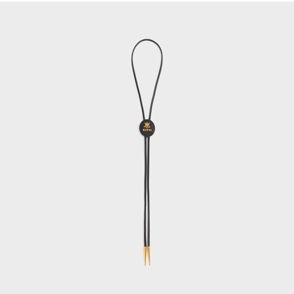 Kith Black and Gold Crest Bolo Tie